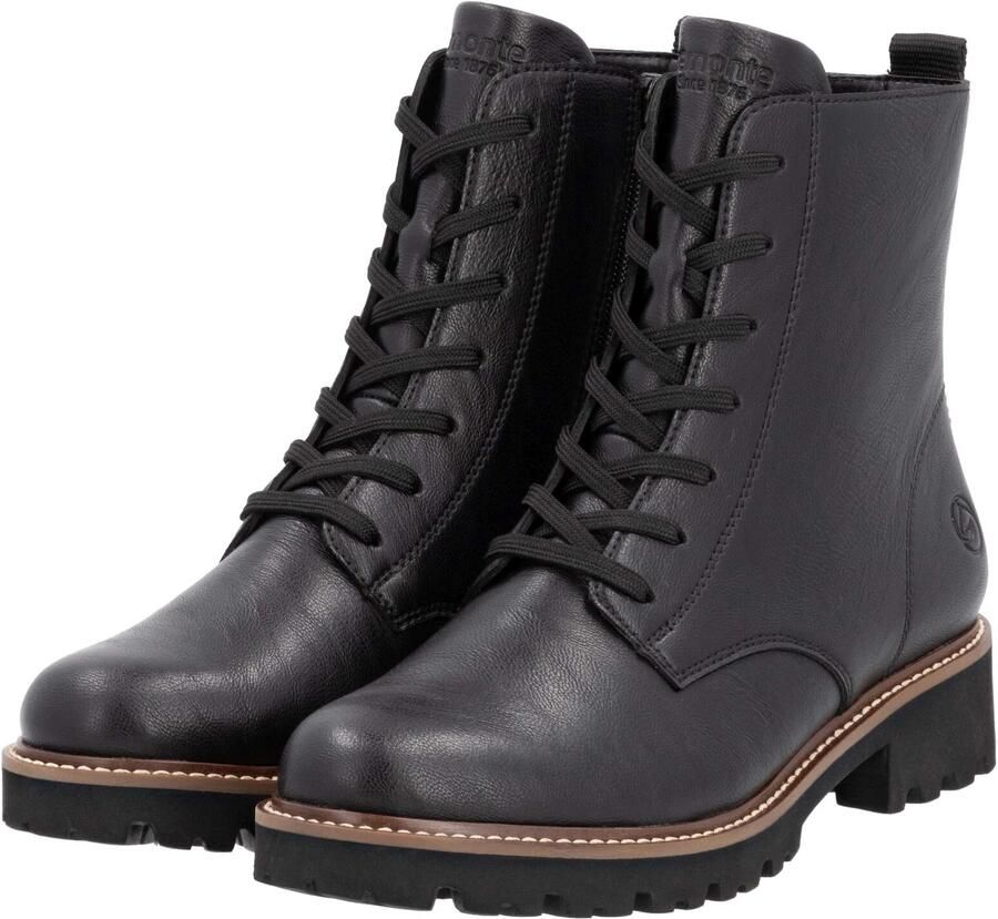 Remonte Veterschoenen blokhak veterschoen enkellaars in used look - Foto 2