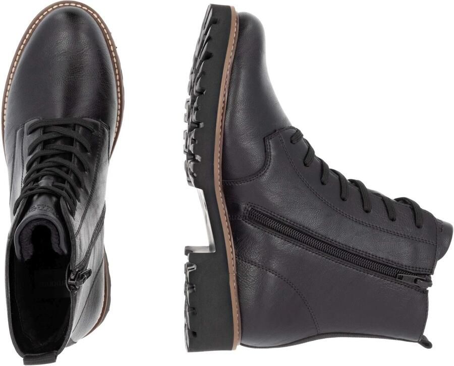 Remonte Veterschoenen blokhak veterschoen enkellaars in used look - Foto 4