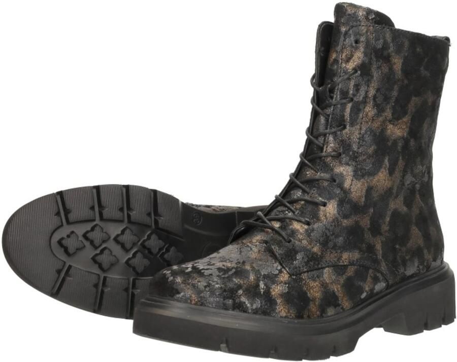 Remonte Metallic Dierenprint Veterschoen Black Dames - Foto 5