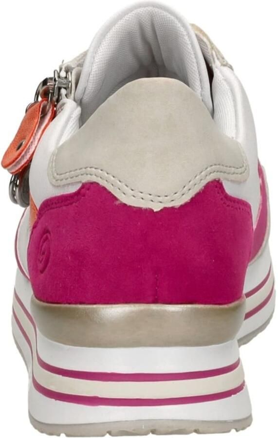 Remonte Lente Sneaker met Roze en Oranje Accenten Multicolor Heren - Foto 3