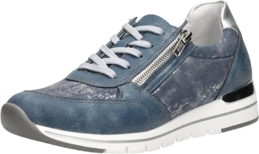 Remonte Blauwe Sneaker met Metallic Accenten Blue Heren - Foto 9