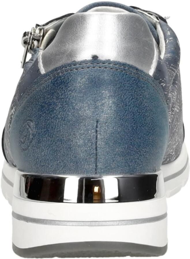 Remonte Blauwe Sneaker met Metallic Accenten Blue Heren - Foto 4