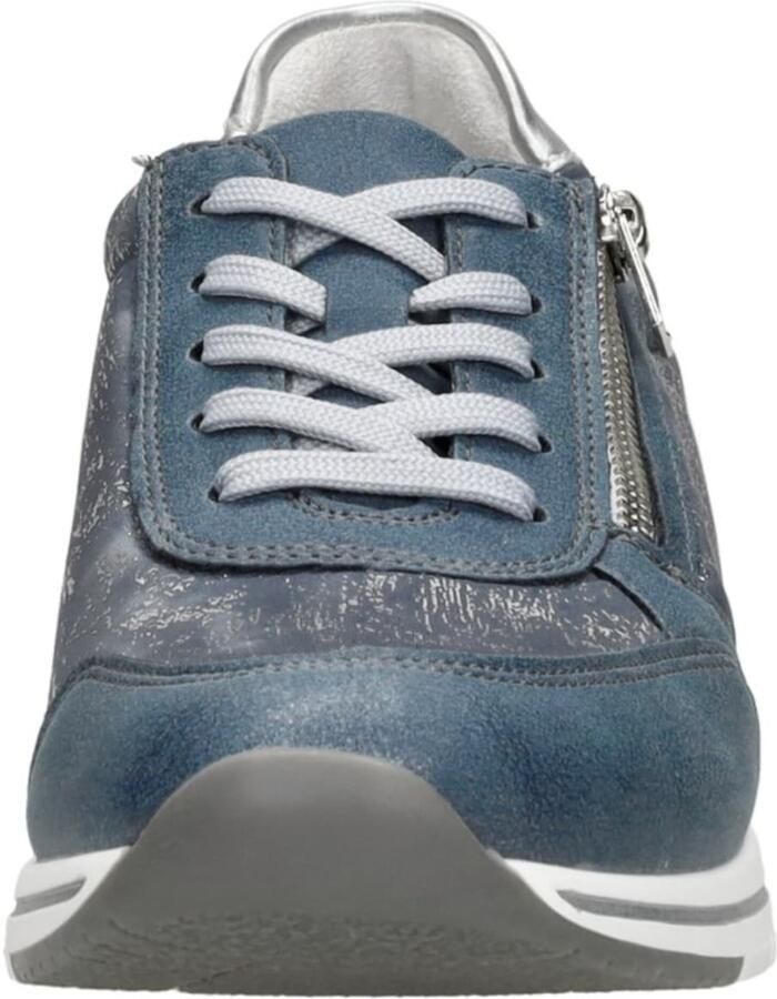 Remonte Blauwe Sneaker met Metallic Accenten Blue Heren - Foto 3