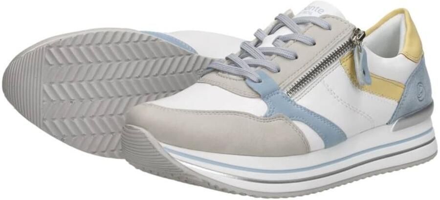 Remonte Lente sneaker met frisse accenten Multicolor Heren - Foto 6