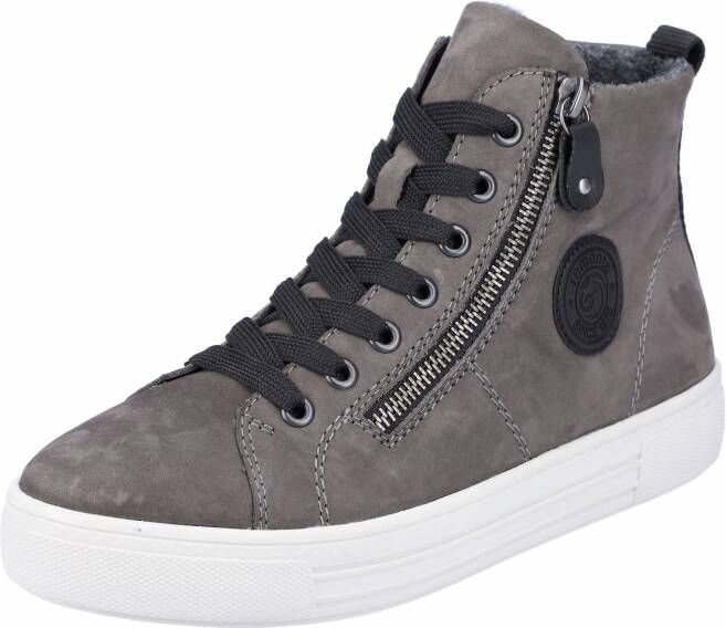 Remonte Hoge sneaker met verschillende sluitingen Antraciet - Foto 3