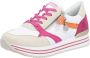 Remonte Lente Sneaker met Roze en Oranje Accenten Multicolor Heren - Thumbnail 5