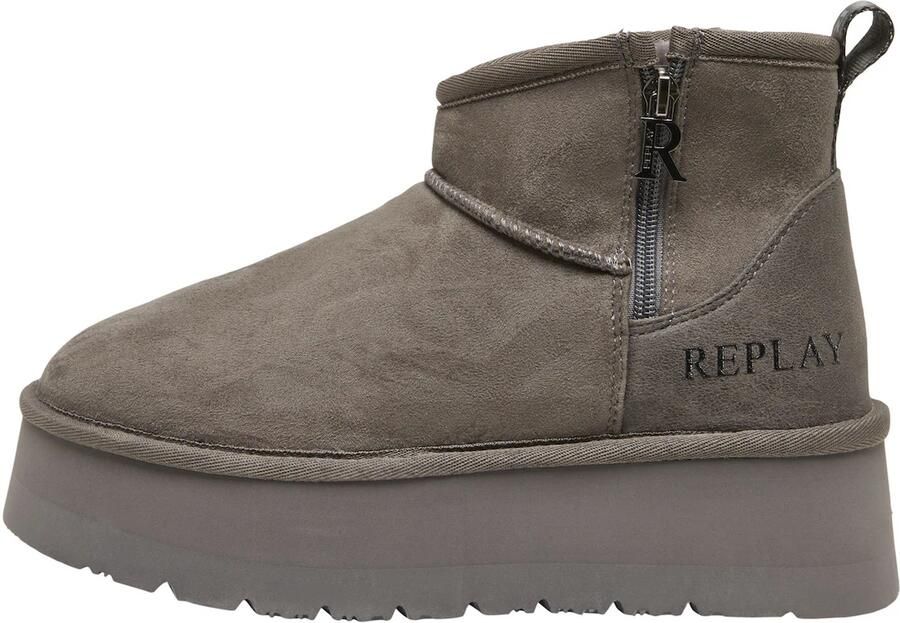 REPLAY Boots 'Zip' donkergrijs