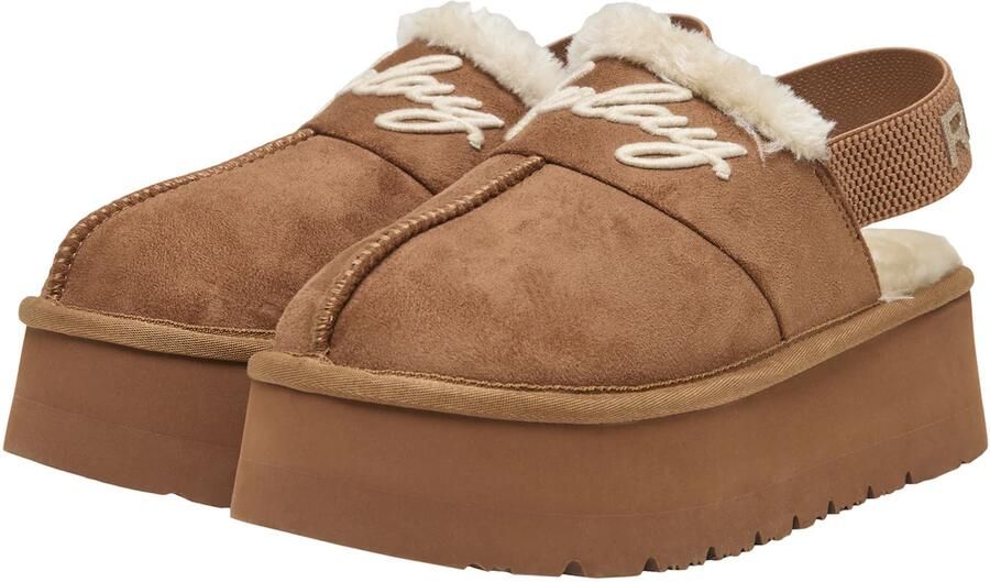 REPLAY Clogs 'Chic Luna' crème ombergrijs - Foto 2