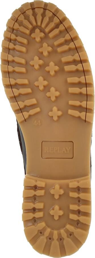 Replay Bootsschoenen van leer met geprofileerde zool - Foto 3