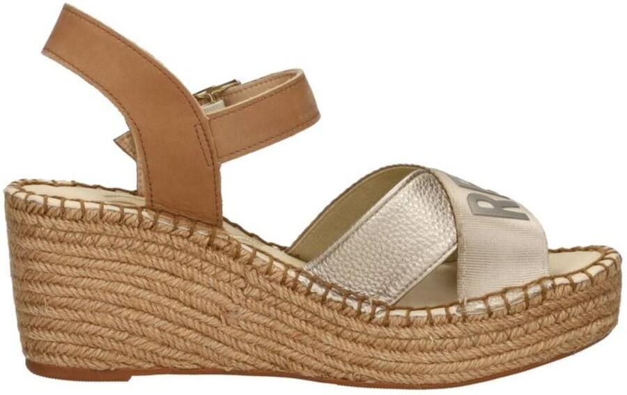 Replay Susan Cross Sandalen Touwzool Cognac