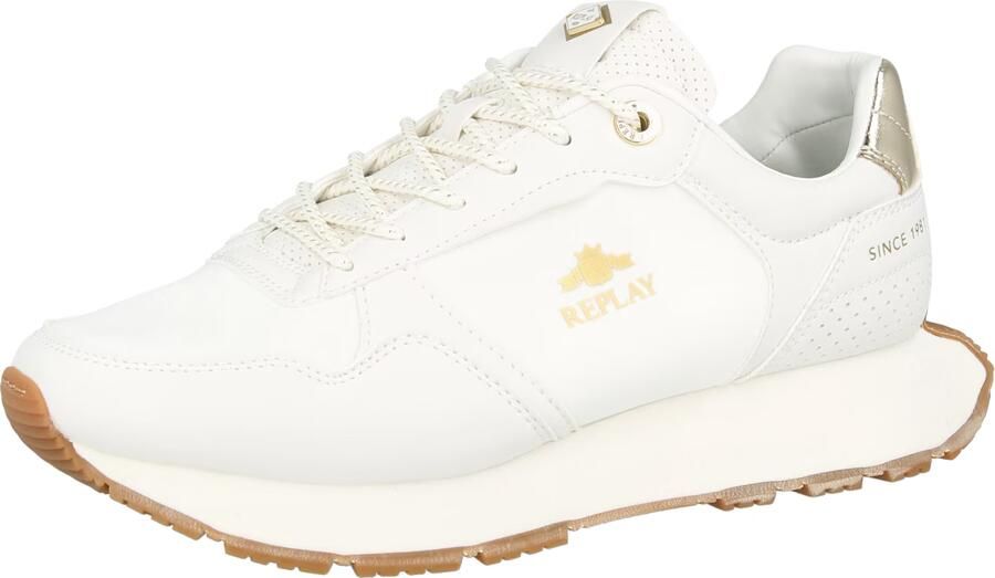 REPLAY Sneakers laag 'AVALAN SUN' goudgeel goud wit