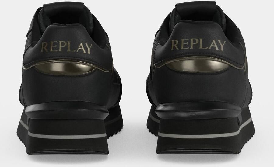 REPLAY Sneakers laag brons zwart - Foto 4