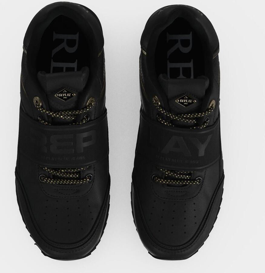REPLAY Sneakers laag brons zwart - Foto 2