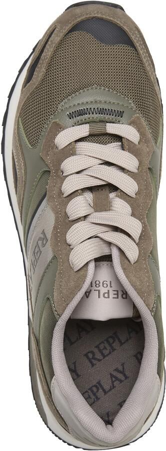 REPLAY Sneakers laag 'Bullet Union' crème kaki olijfgroen zwart - Foto 6