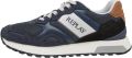 REPLAY Sneakers laag 'Bullet Union' navy lichtbruin offwhite - Navy Offwhite/Beige/Bruin
