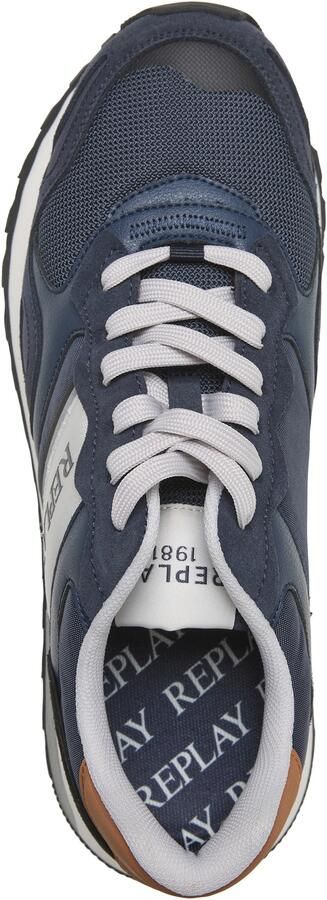 REPLAY Sneakers laag 'Bullet Union' navy lichtbruin offwhite - Foto 6