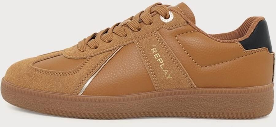 REPLAY Sneakers laag cognac