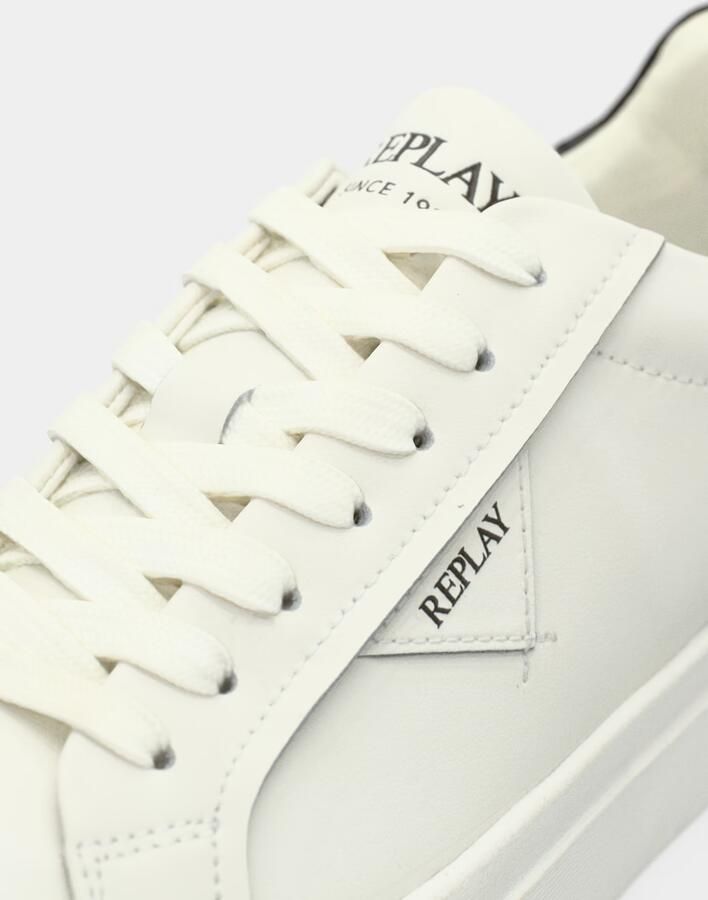 Replay Sneakers van gecoat leer met labeldetails Model 'EVAN' - Foto 4