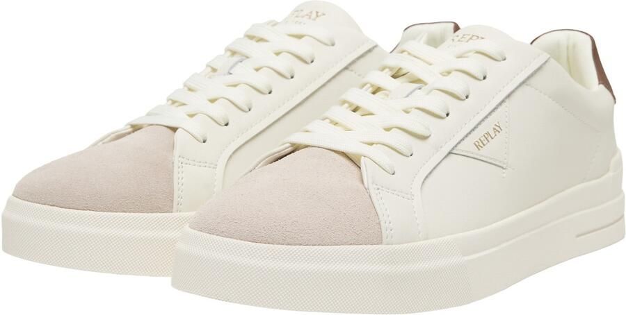 Replay Sneakers van gecoat leer met labelprintdetails - Foto 2