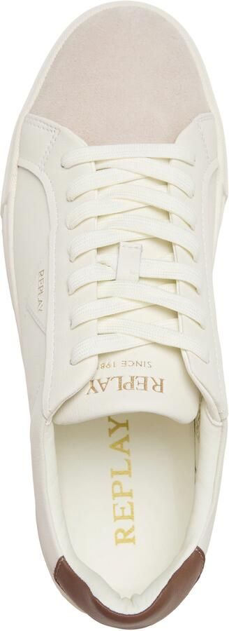 Replay Sneakers van gecoat leer met labelprintdetails - Foto 4