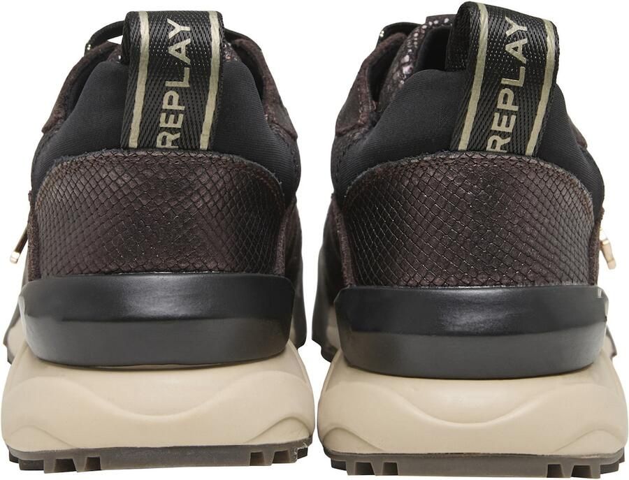 REPLAY Sneakers laag 'Field' donkerbruin - Foto 2