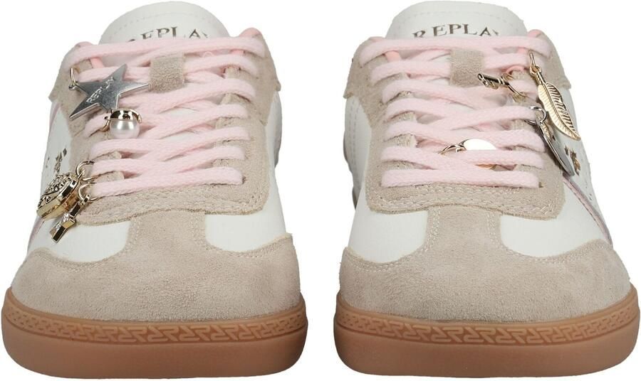 REPLAY Sneakers laag goud taupe rosé wit - Foto 4