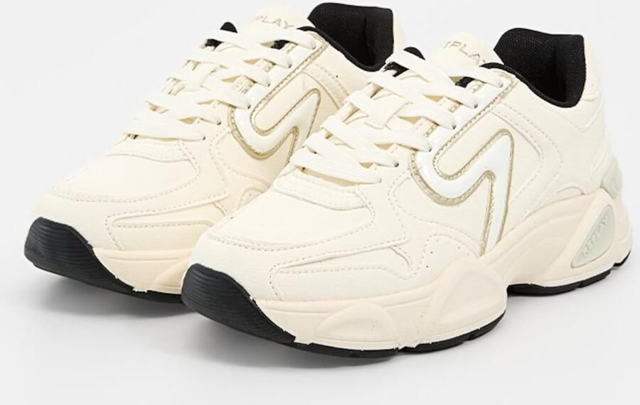 REPLAY Sneakers laag goud zwart wit wolwit - Foto 2