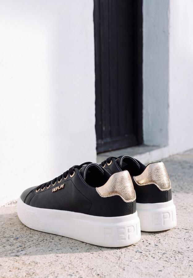 REPLAY Sneakers laag 'Notting' goud zwart - Foto 2