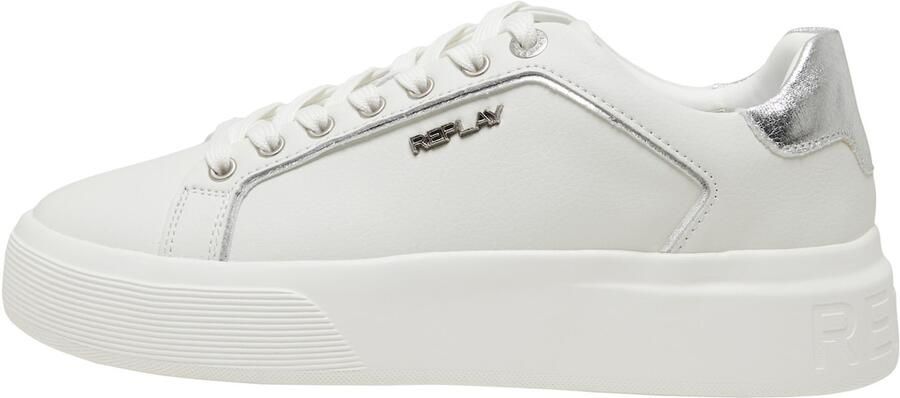 REPLAY Sneakers laag 'Notting' zilver wit