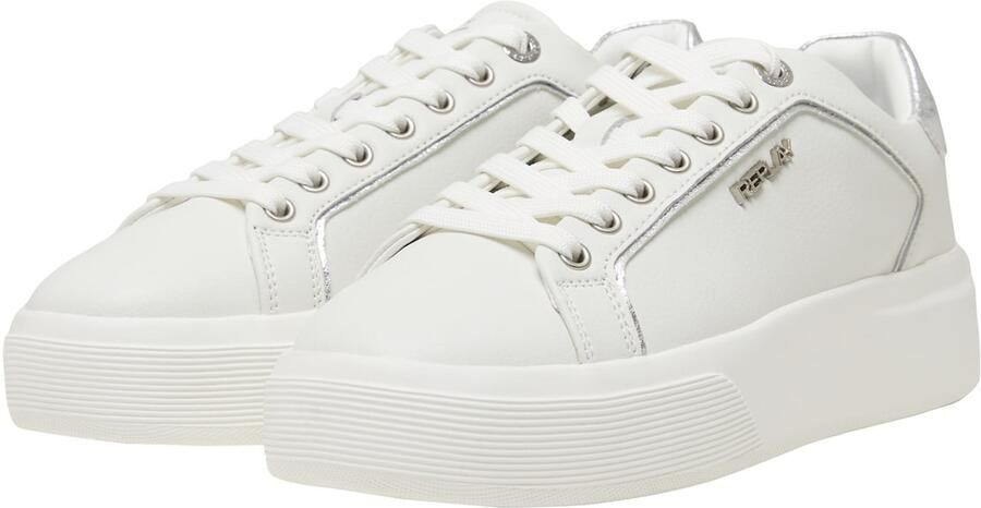 REPLAY Sneakers laag 'Notting' zilver wit - Foto 3