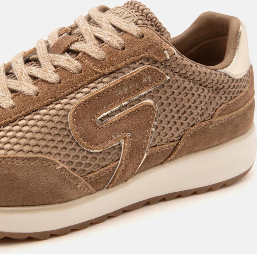 REPLAY Sneakers laag ombergrijs goud - Foto 2