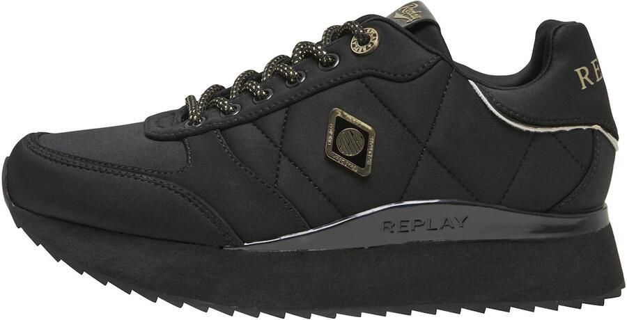 REPLAY Sneakers laag 'Penny' goud zwart