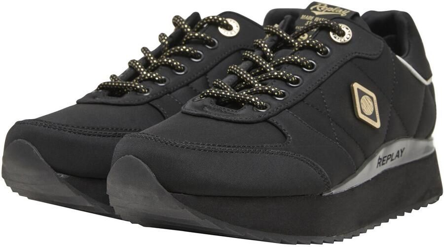 REPLAY Sneakers laag 'Penny' goud zwart - Foto 3