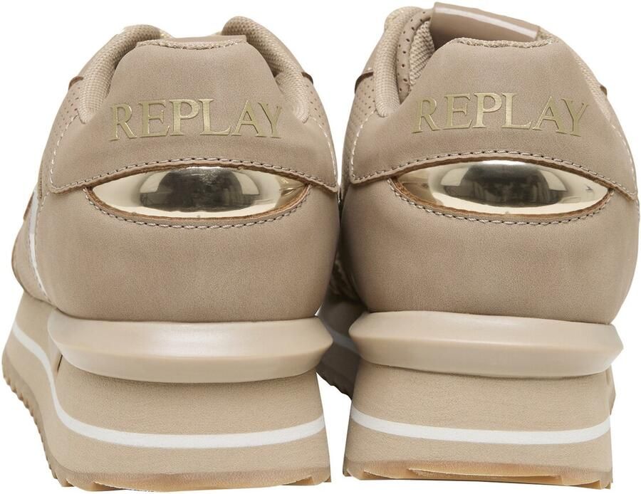 REPLAY Sneakers laag 'Penny Hype' camel goud wit - Foto 2
