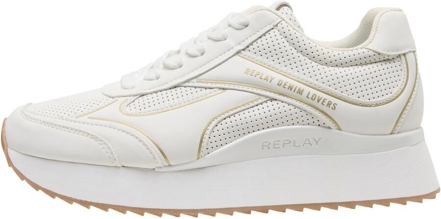 REPLAY Sneakers laag 'PENNY' wit