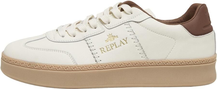 REPLAY Sneakers laag 'Playme Action' goud wit - Foto 6