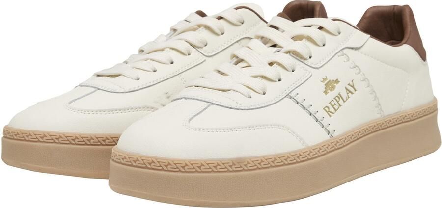 REPLAY Sneakers laag 'Playme Action' goud wit - Foto 2