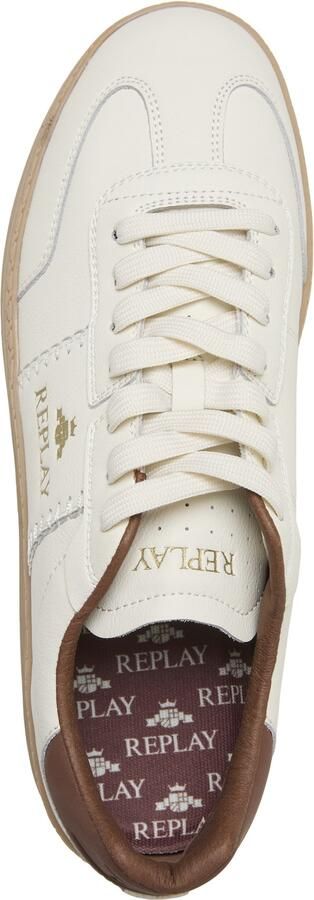 REPLAY Sneakers laag 'Playme Action' goud wit - Foto 4
