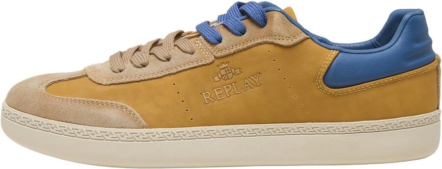 REPLAY Sneakers laag 'Pyper' blauw mosterd honing