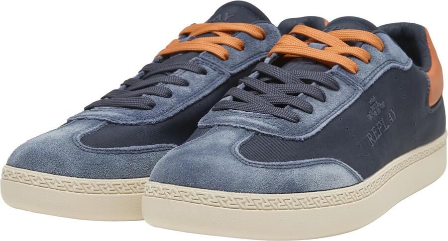 REPLAY Sneakers laag 'Pyper' crème navy lichtgrijs abrikoos - Foto 3