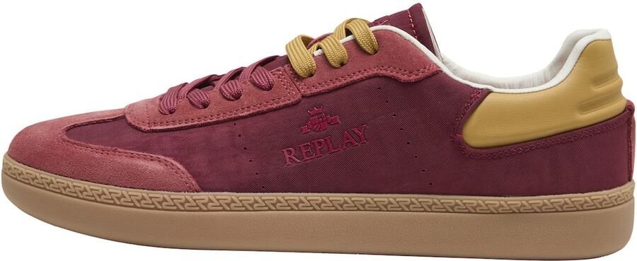 REPLAY Sneakers laag 'Pyper' mosterd bordeaux