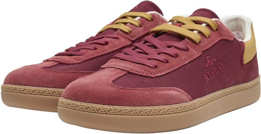 REPLAY Sneakers laag 'Pyper' mosterd bordeaux - Foto 3