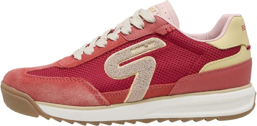 REPLAY Sneakers laag 'Yard' crème grenadine watermeloen rood - Foto 2