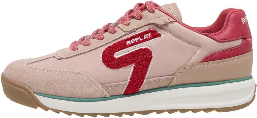 REPLAY Sneakers laag 'Yard' rosa rood
