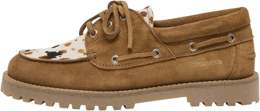 REPLAY Veterschoen bruin wit