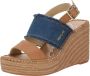 Replay Jess Band Sandalen Touwzool licht blauw - Thumbnail 4