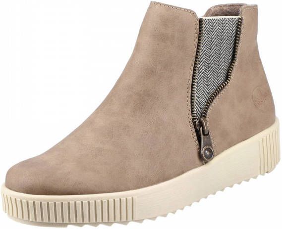 Rieker Enkellaarsjes beige - Schoenen.nl