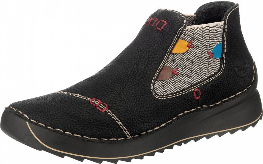 Rieker Chelsea-boots instapboots enkellaarsjes profielzool met decoratieve naad - Foto 2