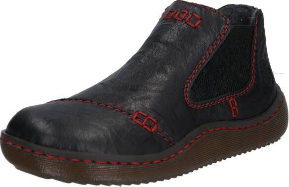 Rieker Chelsea-boots ankle boot laarzen instapschoen met gedessineerde stretch inzet - Foto 2