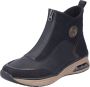 Rieker Boots zonder sluiting enkellaars high top sneaker sleehak met aantrek-lus - Thumbnail 2